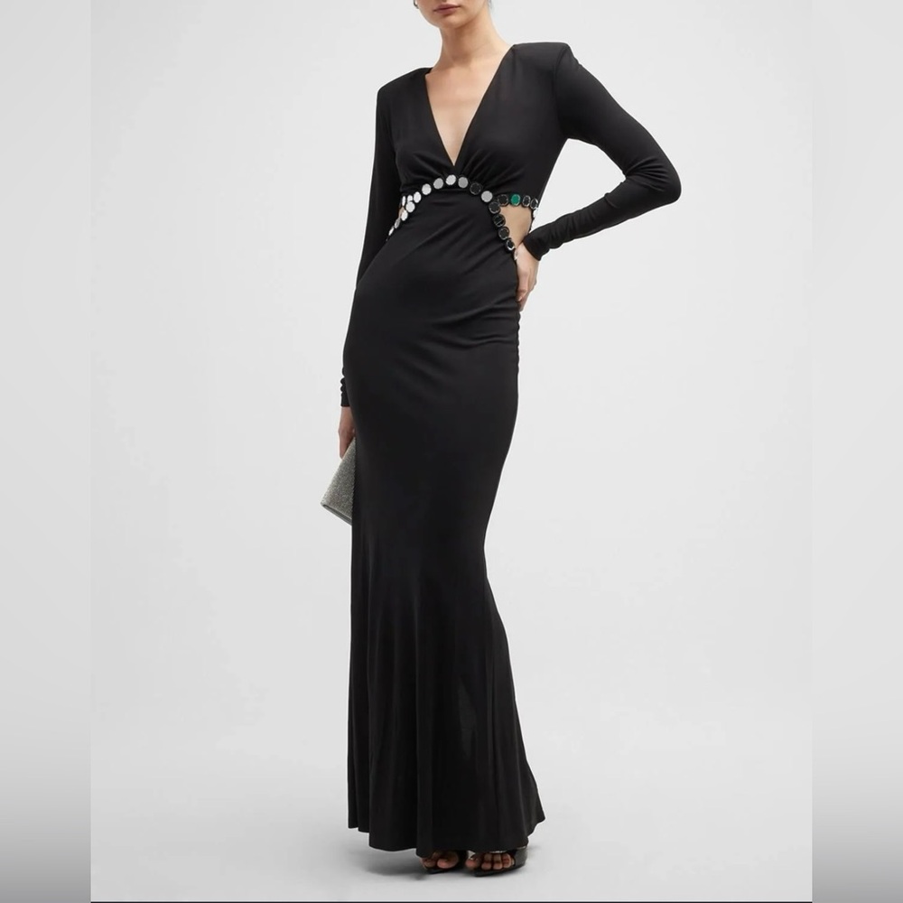 RAMY BROOK Brooks Embellished Cut-Out Gown